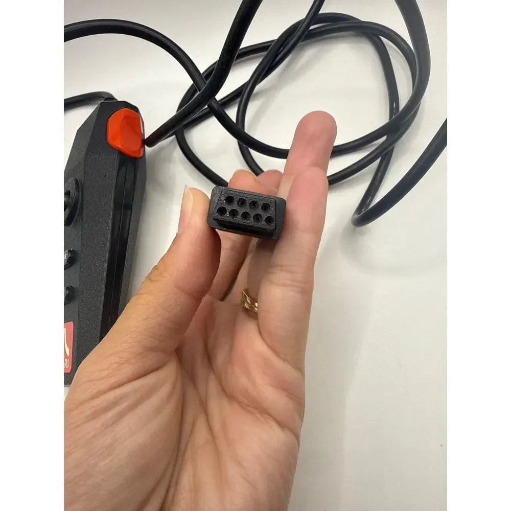 Atari Flashback Mini 7800 Wired Joystick Controller OEM Untested Black Red